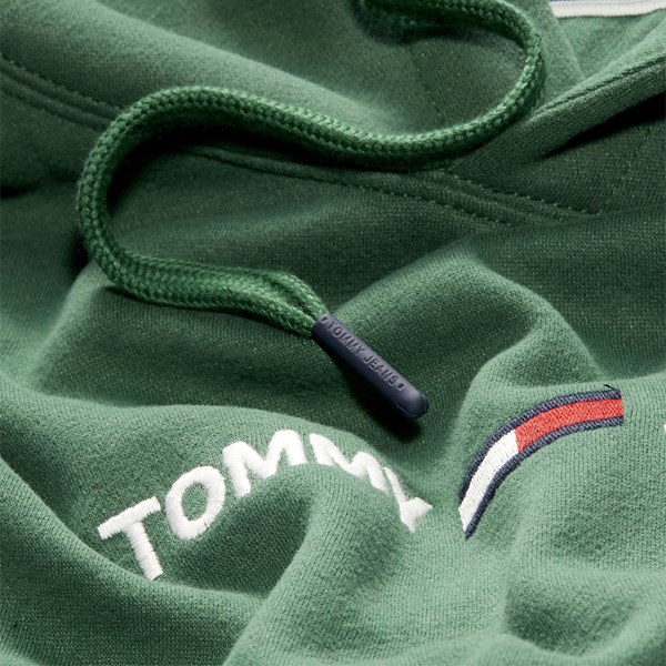 TOMMY JEANS SMALL LOGO HOOD BRILLIANT BLUE 